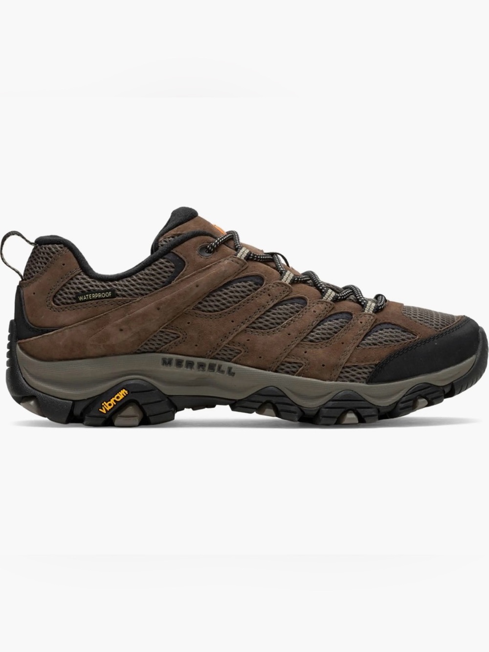 Merrell Men's Brown and Black Waterproof Trail Shoe Moab 3 Bracken 9.5 Wide - Picture 2 of 9